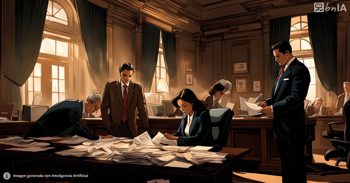 Ilustracion de auditores revisando documentos en oficina