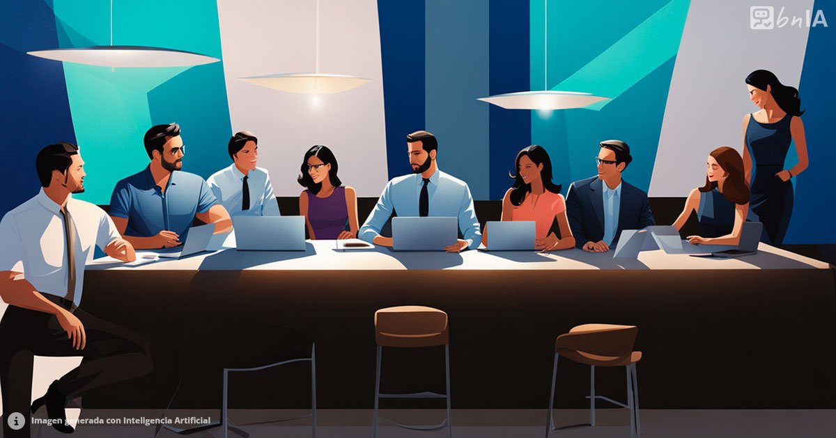 Ilustracion de mesa de trabajo de alcaldes