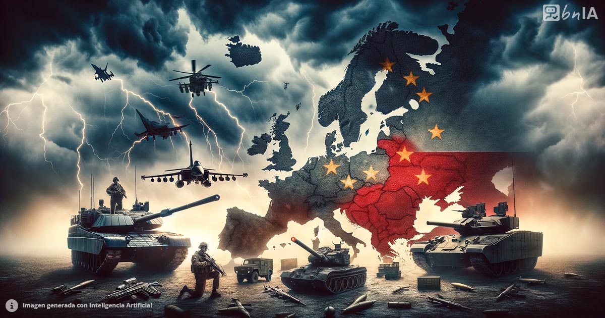 Ilustracion tension militar Europa