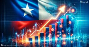 Ilustracion economia chilena en positivo