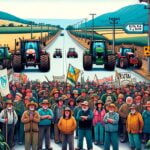Crisis Agrícola: Protestas y Detenciones en Victoria por Bajo Precio del Trigo