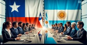 Ilustracion diplomacia chile argentina