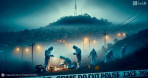 Ilustracion escena del crimen cerro valparaiso