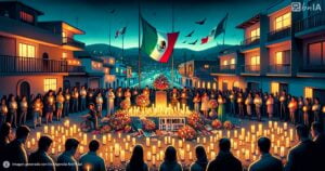 Ilustracion luto y respeto en mexico