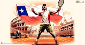 Ilustracion victoria chileno en roma tenis