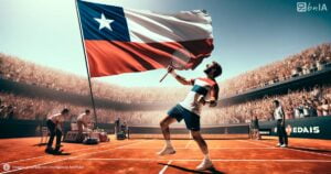 Ilustracion victoria tenista chileno