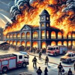 Feroz incendio en plaza de abastos en Illapel: Evacuaciones en curso