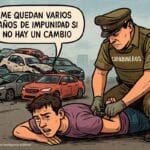 Carabineros frustra violenta encerrona en Cerrillos tras choque múltiple de nueve vehículos: dos menores detenidos