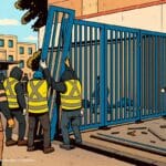 Operativo en Barrio Meiggs avanza con rejas y control permanente: Desbordes refuerza ofensiva contra los toldos azules