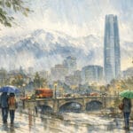 Comienzan las lluvias en Santiago este domingo: Senapred mantiene alerta preventiva por tormentas y riesgo de aluviones