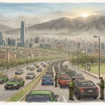 Santiago enfrenta su primera preemergencia ambiental de 2026: Revisa los dígitos con restricción vehicular y las prohibiciones vigentes