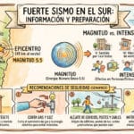 Fuerte temblor de magnitud 5.5 sacude a las regiones del Bío Bío y La Araucanía
