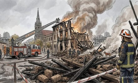 Voraz incendio y derrumbe de casona en Santiago Centro: Bomberos rescata a 10 personas atrapadas, una persona se mantiene desaparecida