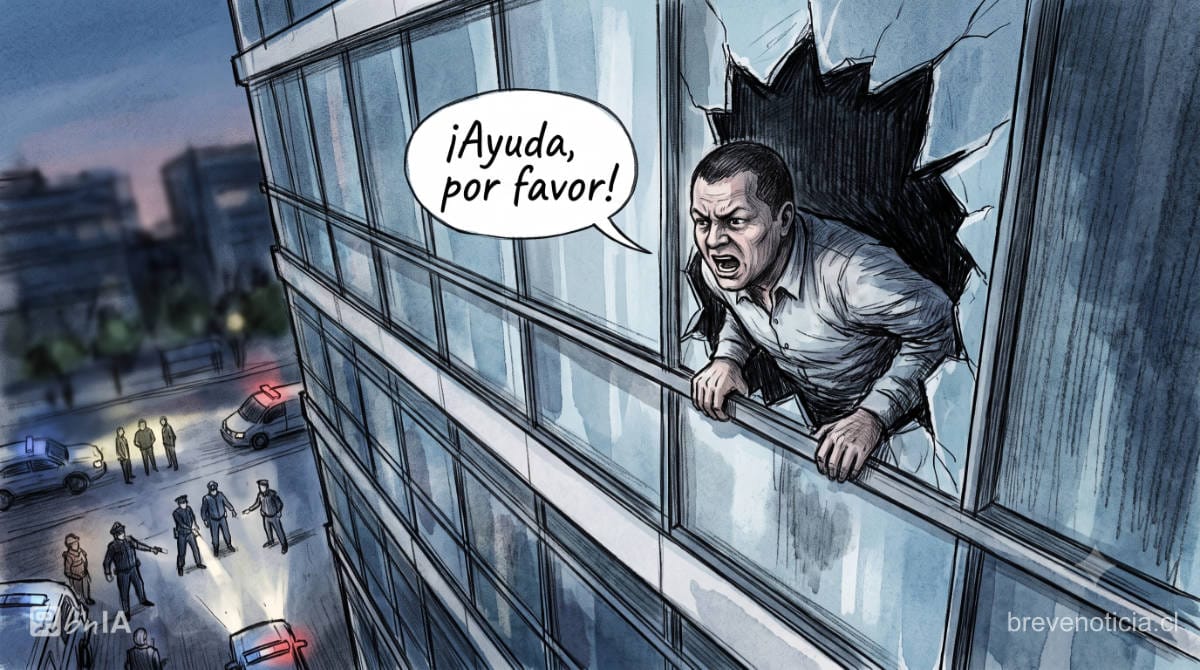 «Me van a matar»: Subcomisario Rodrigo Silva protagoniza amplio operativo en Las Condes tras parapetarse en un edificio tras denunciar corrupción dentro de la PDI