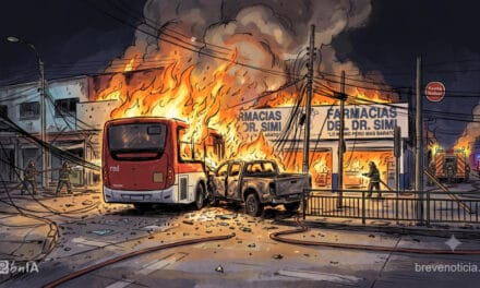 Choque e incendio fatal en Santiago: Al menos cinco ciudadanos venezolanos que huían en una camioneta de una fiscalización mueren tras colisionar con bus RED en barrio Franklin