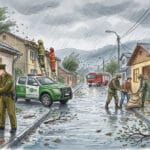 Sistema frontal en Chile: Tormenta deja tres fallecidos, masivos cortes de luz y evacuaciones preventivas desde Atacama hasta La Araucanía